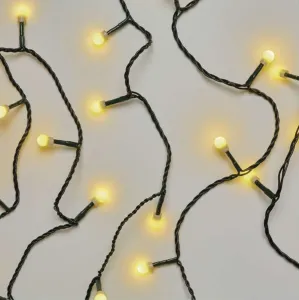 EMOS LED vianočná cherry reťaz – guľôčky, 8 m, vonkajšia aj vnútorná, teplá biela, časovač