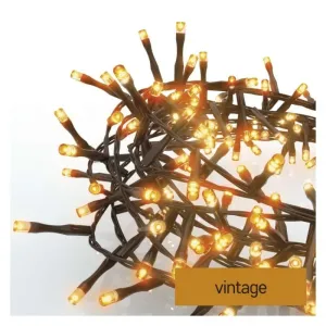 EMOS LED vianočný reťaz - ježko 12m, vonkajšie aj vnútorné vintage, časovač D4BV03