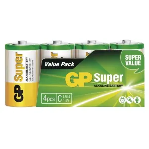 GP Alkalická batéria GP Super C (LR14), 4 ks