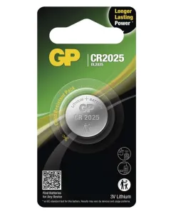 EMOS Lithiová gombíková batéria GP CR2025, 1ks B15251