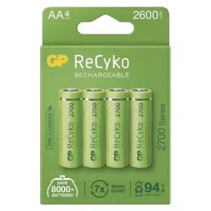 EMOS Nabíjacia batéria GP ReCyko 2700 (AA) 4 ks, 1032224270