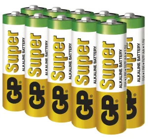 EMOS Alkalická batéria GP Super AA (LR6), 10ks B1320G