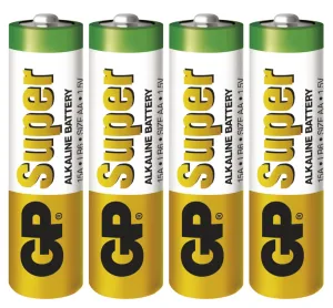 EMOS Alkalická batéria GP Super AA (LR6), 4ks B1321