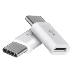EMOS Adaptér micro USB-B 2.0 / USB-C 2.0, biely, 2 ks, 2335072310