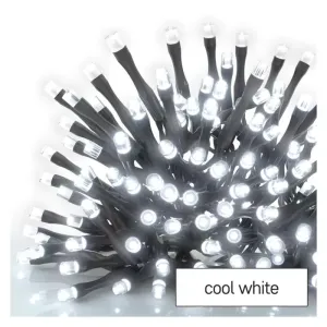 EMOS Štandard LED spojovacia vianočná reťaz, 10 m, vonkajšia aj vnútorná, studená biela