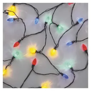 EMOS LED vianočná reťaz, farebné žiarovky, 9,8 m, multicolor, multifunkcie