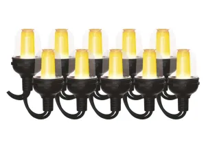 EMOS LED svetelná reťaz – 10× párty žiarovky, 4,5 m, vonkajšia aj vnútorná, vintage