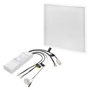 LED panel 60×60, štvorcový vstavaný biely, 40W neutrálna b., Emergency #2871424
