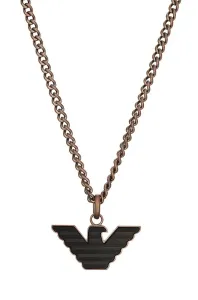 Emporio Armani Moderný pánsky náhrdelník s logom EGS2935200