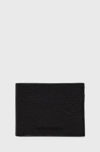 Peňaženka a kožený obal na karty Emporio Armani pánsky, čierna farba, Y4R378 Y068E