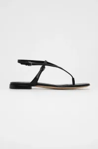 Kožené sandále Emporio Armani dámske, čierna farba, #217824