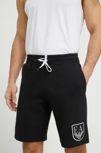 Bavlnené šortky Emporio Armani Underwear čierna farba