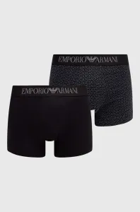 Boxerky Emporio Armani Underwear 2-pak pánske, čierna farba #8660631