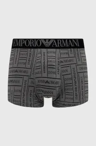 Boxerky Emporio Armani Underwear pánske, šedá farba #6140045