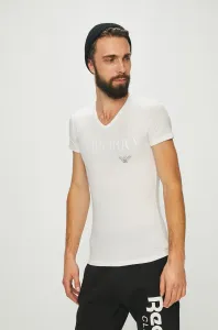 Tričko Emporio Armani Underwear biela farba, s potlačou #156887