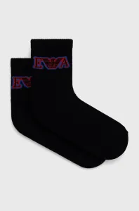 Ponožky Emporio Armani Underwear pánske, čierna farba #196953