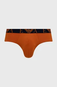 Slipy Emporio Armani Underwear (3-pack) pánske, fialová farba