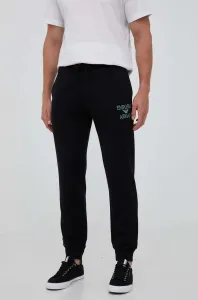 Tepláky Emporio Armani Underwear čierna farba, s nášivkou #8740537