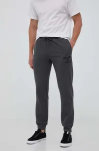 Tepláky Emporio Armani Underwear šedá farba, s nášivkou