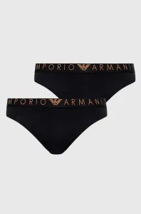 Nohavičky Emporio Armani Underwear 2-pak čierna farba #8746432