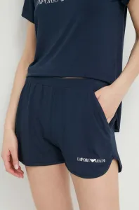 Plážové šortky Emporio Armani Underwear dámske, tmavomodrá farba