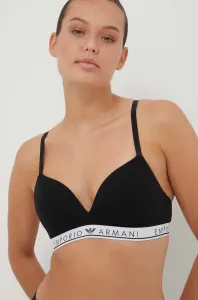 Podprsenka Emporio Armani Underwear čierna farba, melanž #8747106