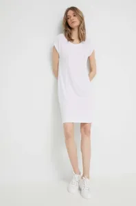 Spoločenské šaty Emporio Armani Underwear biela farba, mini, oversize