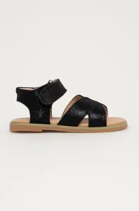 Detské kožené sandále Emu Australia čierna farba #170209