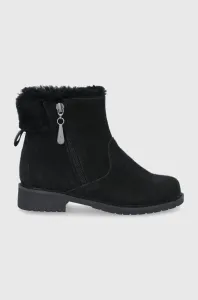 Detské zimné semišové topánky Emu Australia Merck Teens čierna farba