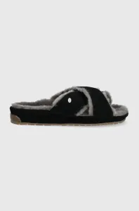 Semišové papuče Emu Australia Mayberry Corky čierna farba #228011