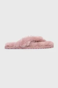 Vlnené papuče Emu Australia Pitta ružová farba #227575