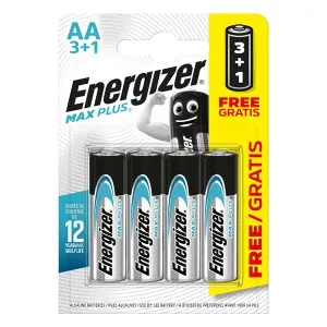 Energizer Max Plus tužková batéria AA, 3+1 zadarmo