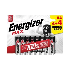 Energizer tužkové batérie AA/4+4 zdarma