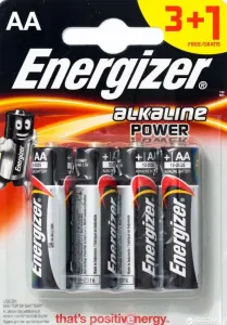 Alkalická batéria Energizer AA, 3+1 zadarmo