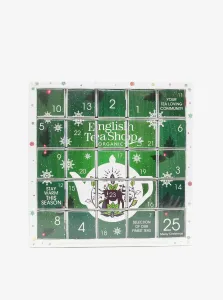 English Tea Shop Adventný kalendár Puzzle zelený BIO 25 pyramidek
