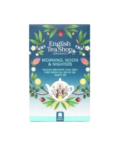 English Tea Shop Mix BIO čajov Ráno, poludnie a ponocovači - 20 sáčkov