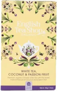 English Tea Shop Biely čaj s kokosom a passion fruit BIO 20 vrecúšok