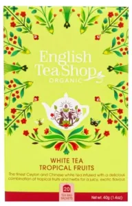 English Tea Shop Biely čaj s tropickým ovocím BIO 20 vrecúšok
