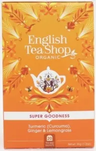 English Tea Shop Kurkuma, zázvor a citrónová tráva BIO 20 vrecúšok