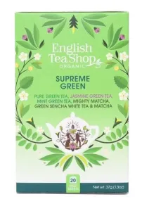 English Tea Shop MIX vrcholne zelených čajov, BIO 20 vrecúšok