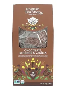 English Tea Shop Rooibos, čokoláda a vanilka 15 pyramidek sypaného čaje