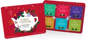 English Tea Shop Darčeková sada Vianočný červená BIO v plechovej kazete 36 sáčkov