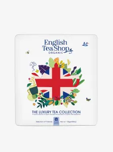 English Tea Shop Darčeková sada Union Jack biela v plechovej kazete BIO 72 sáčkov