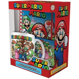 Pyramid Darčeková sada - Super Mario zápisník, hrnček, podtácka, kľúčenka