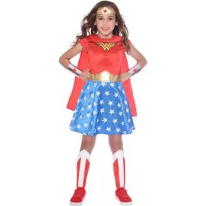 Amscan Detský kostým - Wonder Woman Classic Veľkosť - deti: 6 - 8 rokov