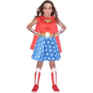 Amscan Detský kostým - Wonder Woman Classic Veľkosť - deti: 8 - 10 rokov #4780942