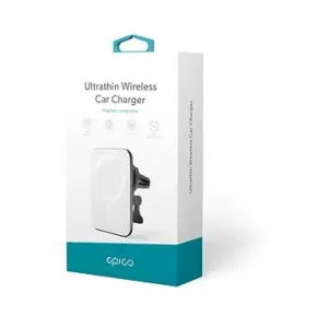 Epico Ultrathin Wireless Car Charger MagSafe compatible strieborná/biela #5283726