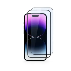 Epico Edge To Edge ochranné sklo na iPhone 13/13 Pro/iPhone 14  – 2 ks s inštalačným rámikom