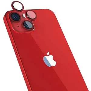 Epico Hliníkové ochranné sklo na šošovky fotoaparátu na iPhone 14/14 Plus červené