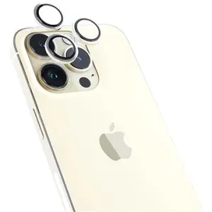 Epico Hliníkové ochranné sklo na šošovky fotoaparátu na iPhone 14 Pro/14 Pro Max zlaté